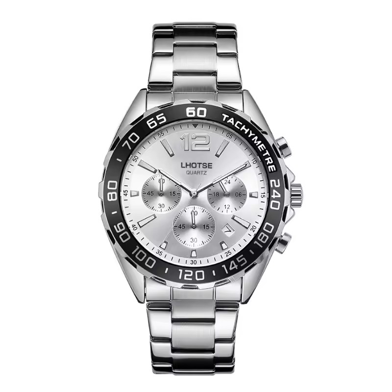 LHOTSE OEM QUARTZ WATCH FASHION METAL STAINLESS STEEL ZINE ALLOY MAN BUSINESS WATCH